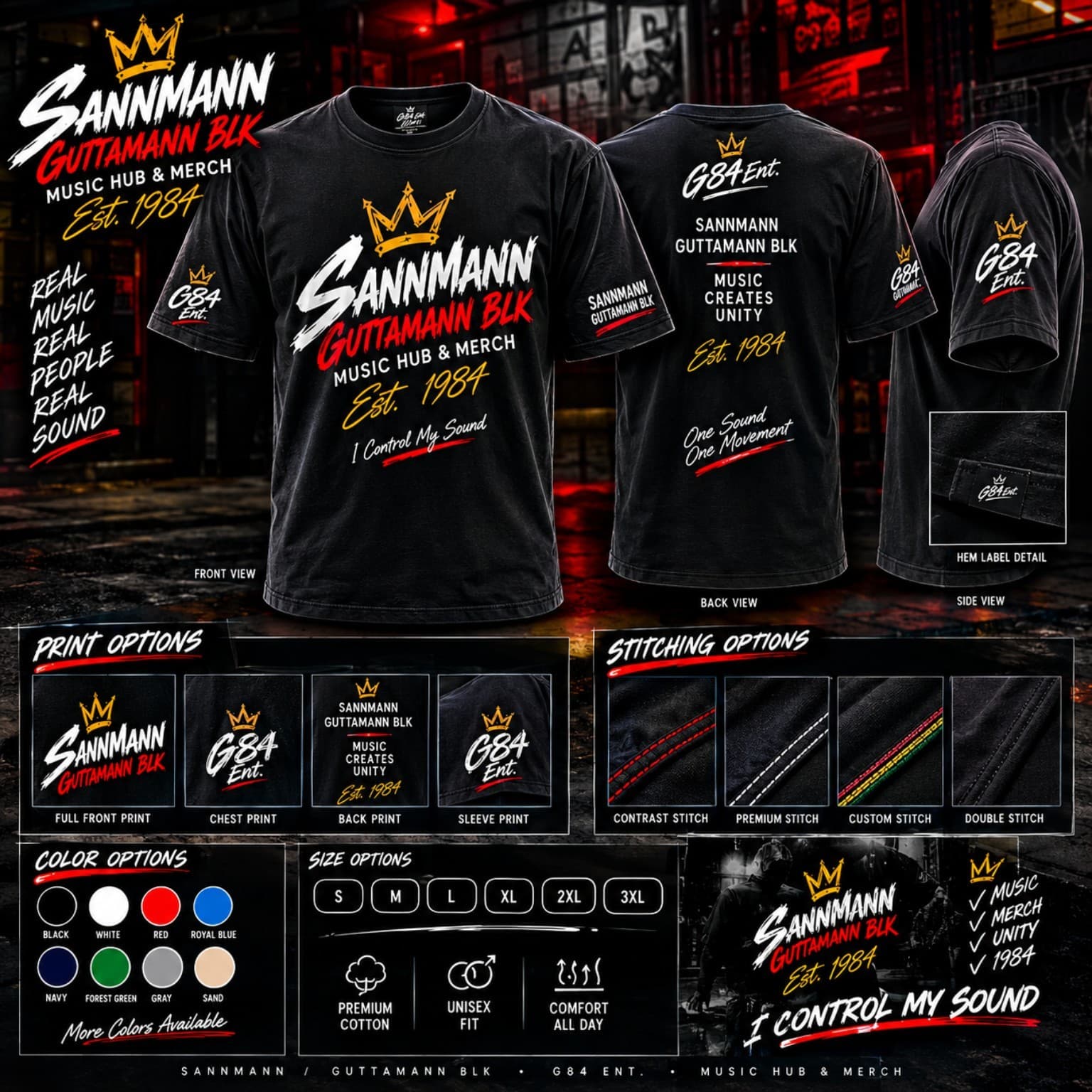 Sannmann T-Shirt product artwork