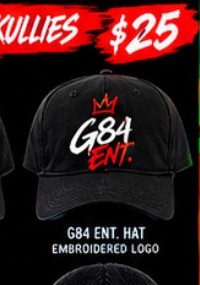 G84 Ent. hat embroidered logo
