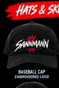 Sannmann baseball cap embroidered logo